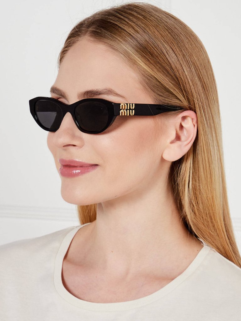New Miu Miu Sunglasses Mua03s 16k08z Black Women Mu A03s 16k08z Smu 03 16k08z